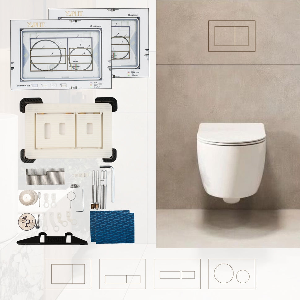 Прихована кнопка змивання Edplit Invisi Tile Touch