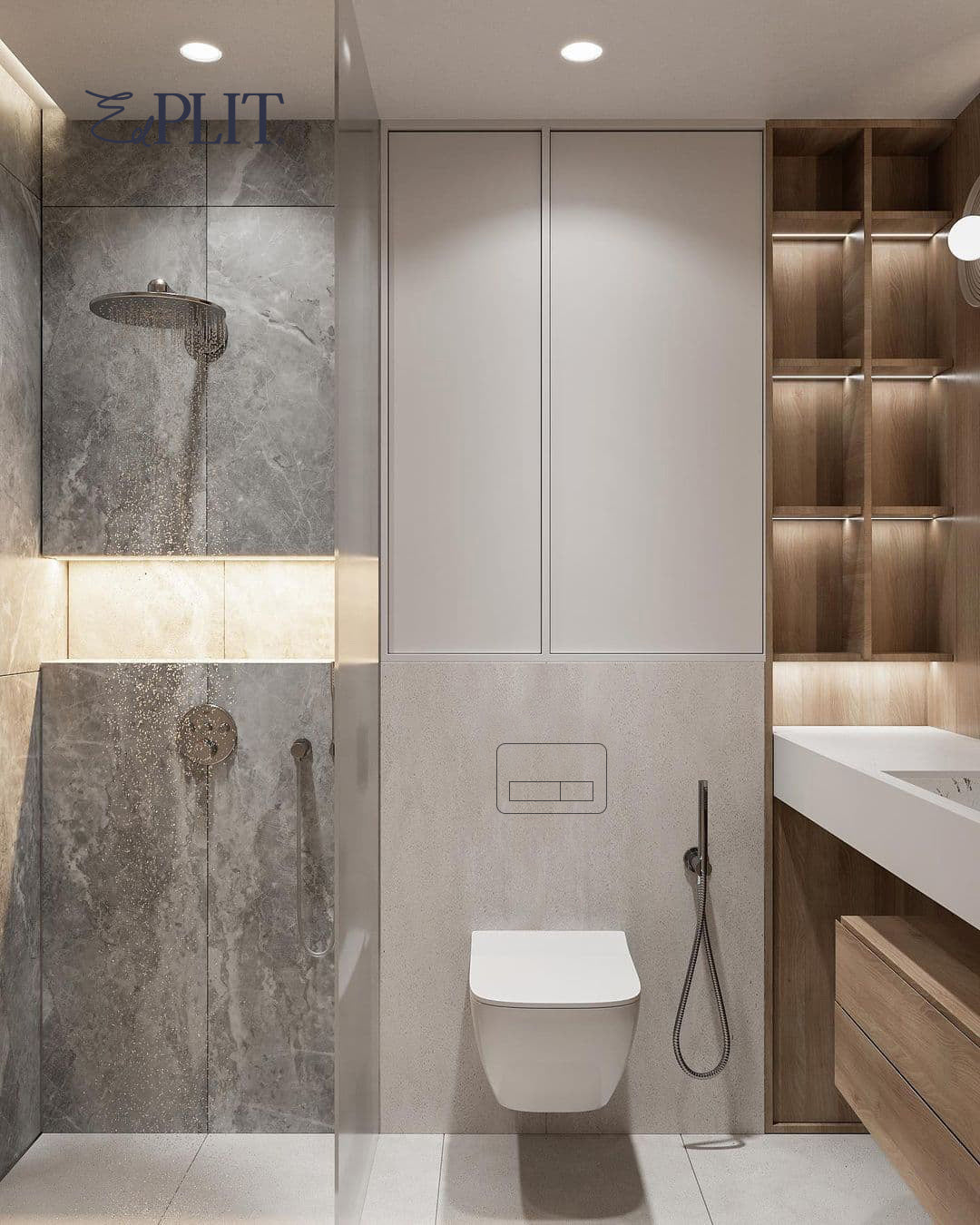Invisi Tile Touch hidden flush button detail, installed flush with tiles for minimalist aesthetics.