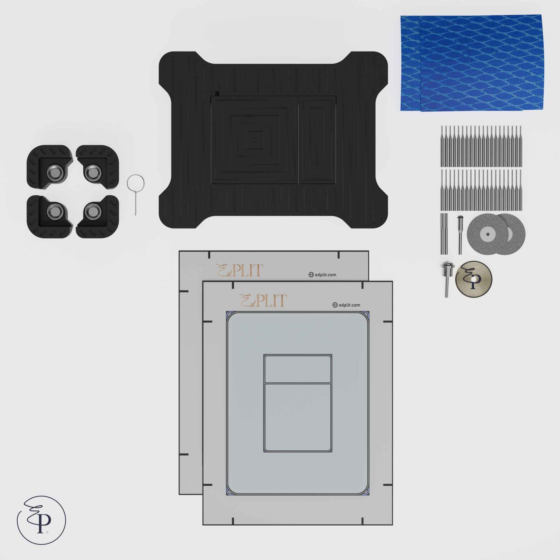 GROHE-compatible hidden toilet flush button Edplit InvisiFlush M3 CWG in modern bathroom setting.