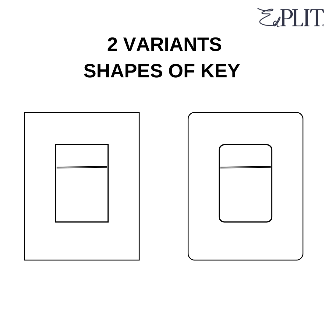 GROHE-compatible Edplit M3 CWG invisible flush button installation parts and mechanism.