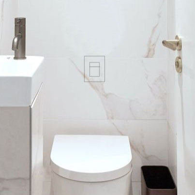 Touch-activated EDPLIT M3 concealed flush button for GROHE installations.