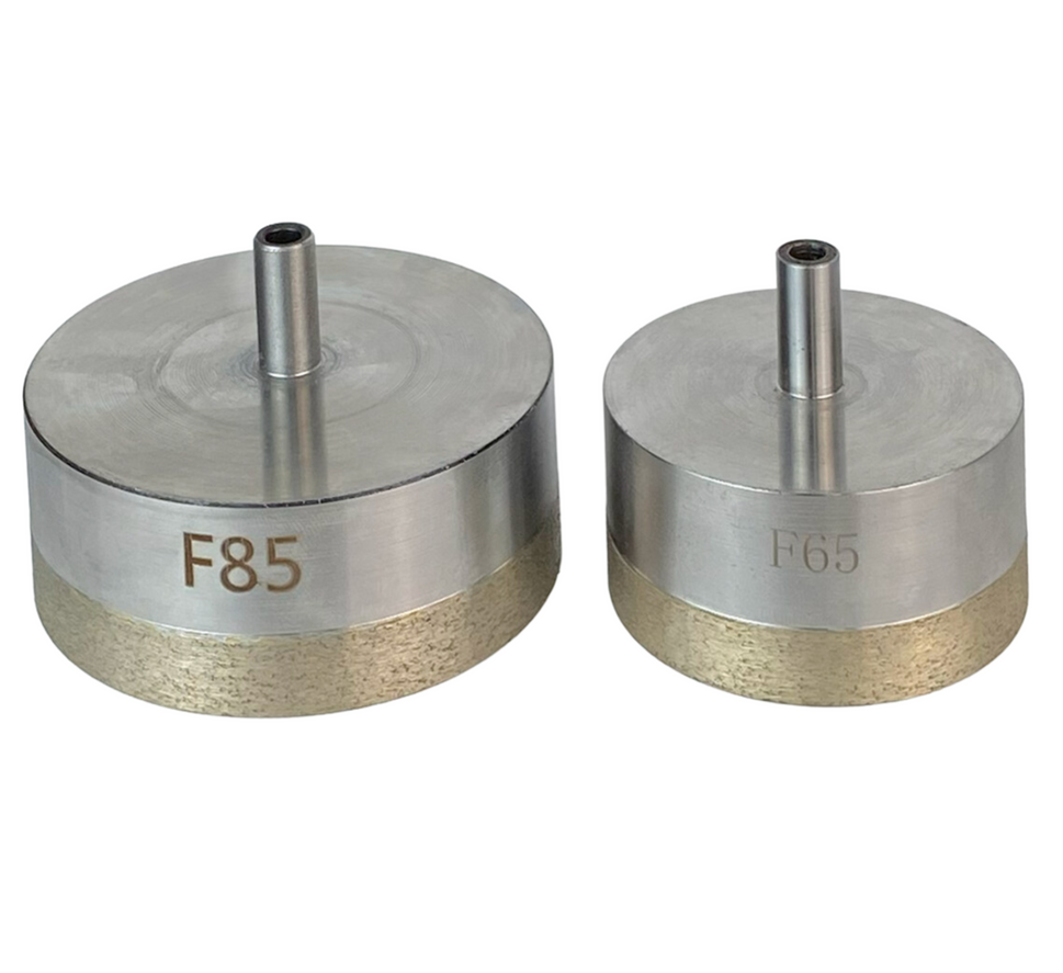 Plated Diamond Drill Set for Button Installation (65mm & 85mm)