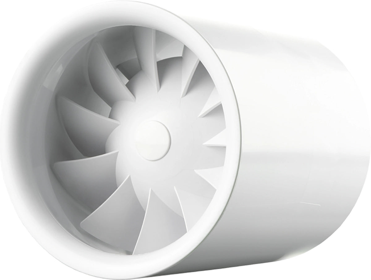 High-performance Edplit QuietLine 150 mm duct fan—silent, efficient, ideal for larger bathroom ventilation.
