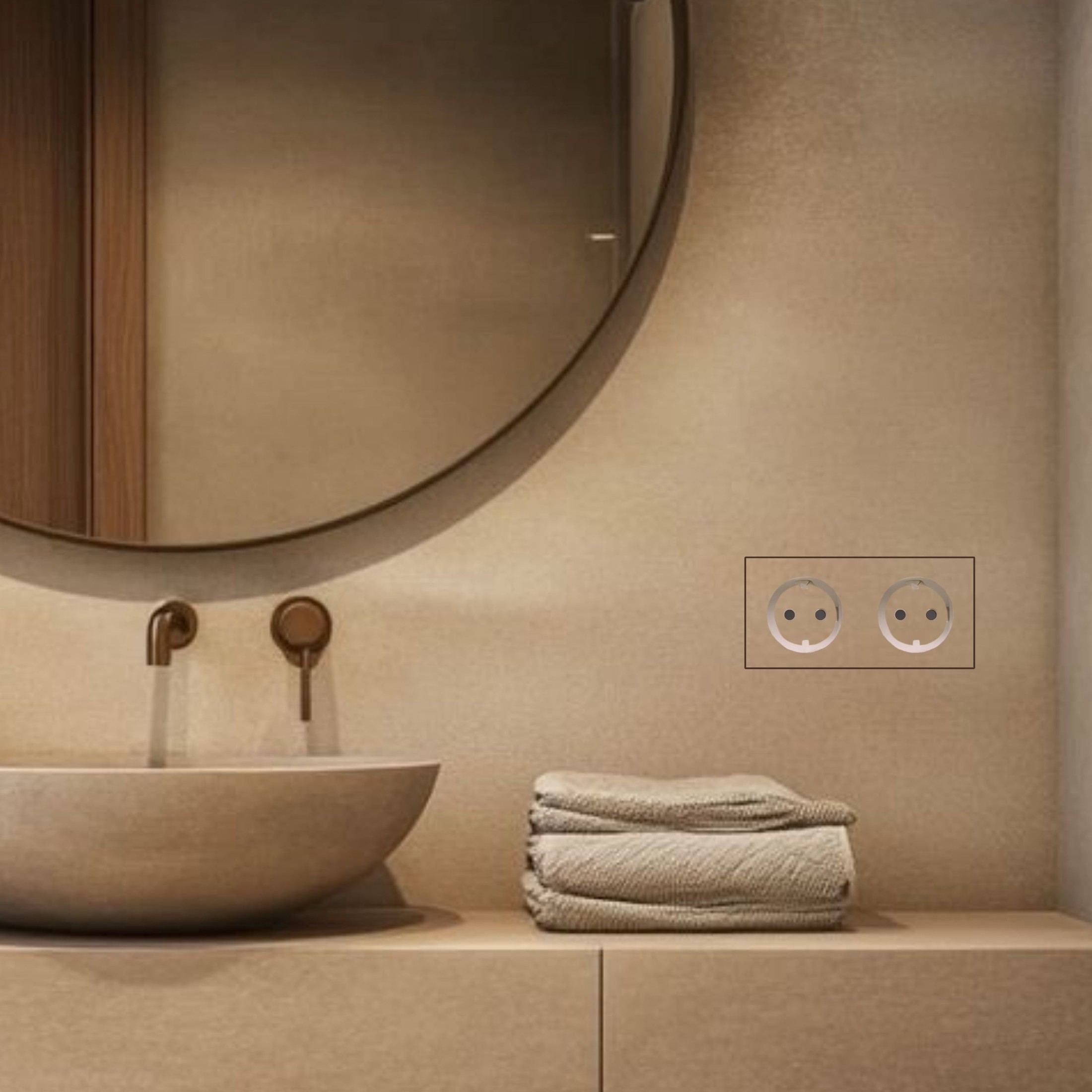Tile-Integrated Hidden Electrical Solutions for Tiled Walls