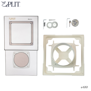 Mounting frame for Edplit concealed bathroom fan system without included fan.