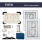 Hidden Toilet Flush Button M1 Edplit  - Compatible with Geberit, AlcaPlast, TECE, JomoTech, OLI, Viega, TOTO