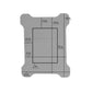 GROHE-compatible Edplit M3 CWG invisible flush button installation parts and mechanism.