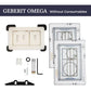 Hidden Toilet Flush Button M1 Edplit  - Compatible with Geberit, AlcaPlast, TECE, JomoTech, OLI, Viega, TOTO