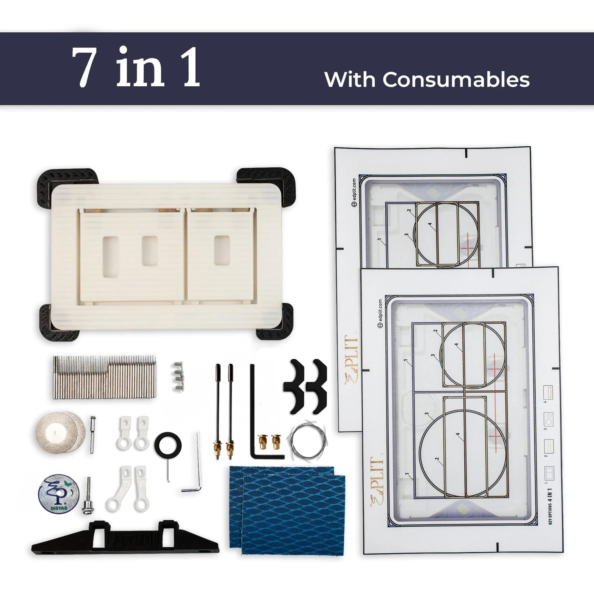 Hidden Toilet Flush Button M1 Edplit  - Compatible with Geberit, AlcaPlast, TECE, JomoTech, OLI, Viega, TOTO