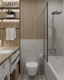 Змінити зображення Edplit, Invisi Tile Touch, Hidden Flush Button, minimalist bathroom 1