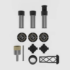 Edplit hidden towel holder set components with anchors, hole saw, installation tools.