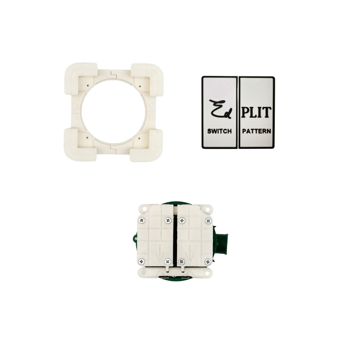 Edplit hidden wall push button for seamless tile installation