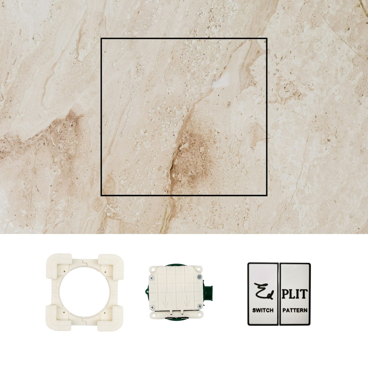  Concealed Edplit flush push switch for elegant interior