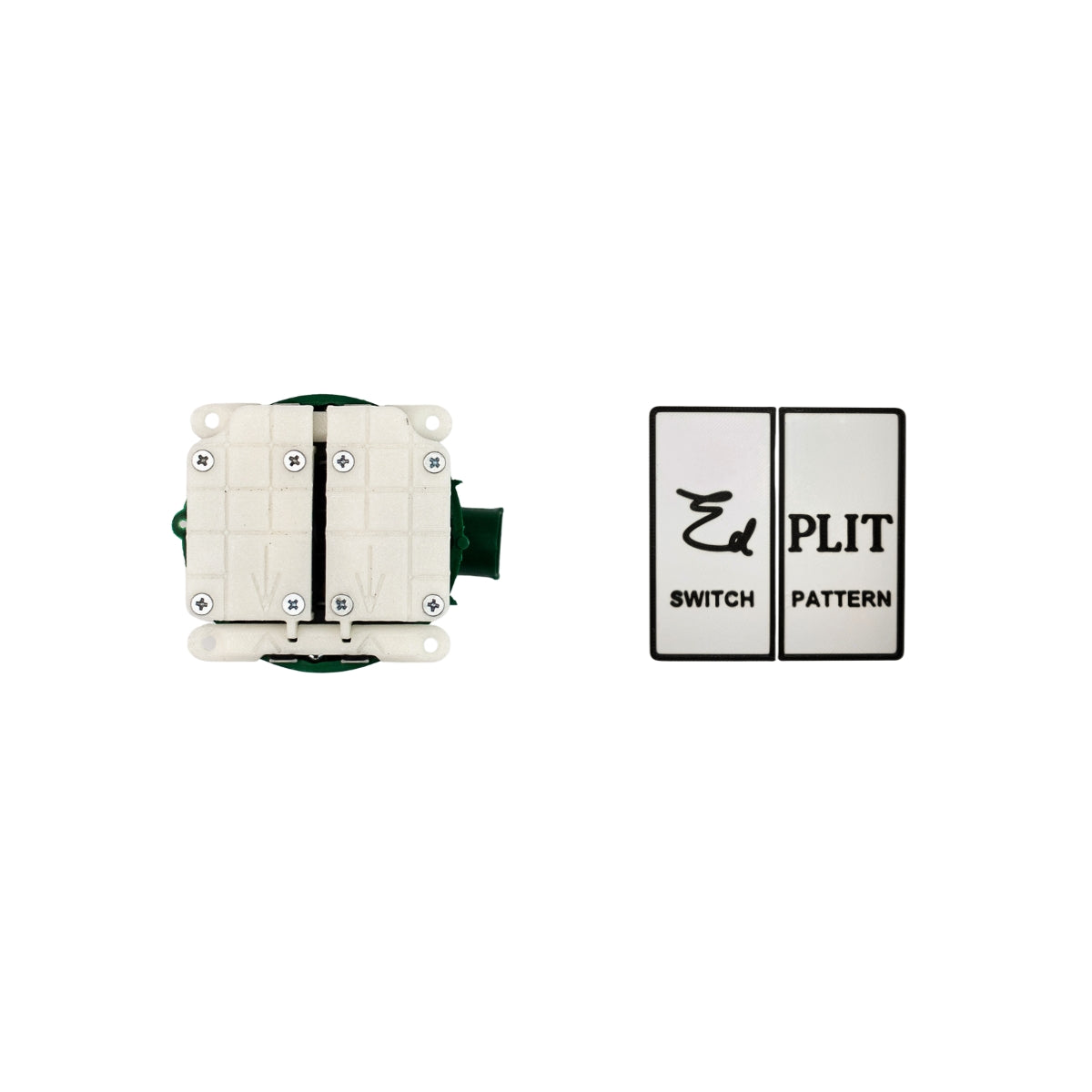 Close-up of EDPLIT Invisible Push Switch activated by tile touch, part of the Invisible Socket Outlet system.