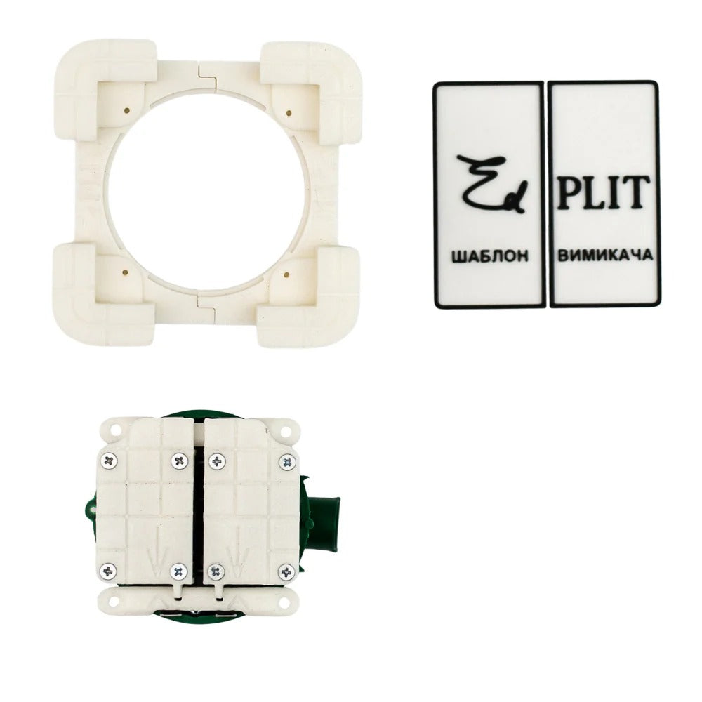Edplit hidden wall push button for seamless tile installation