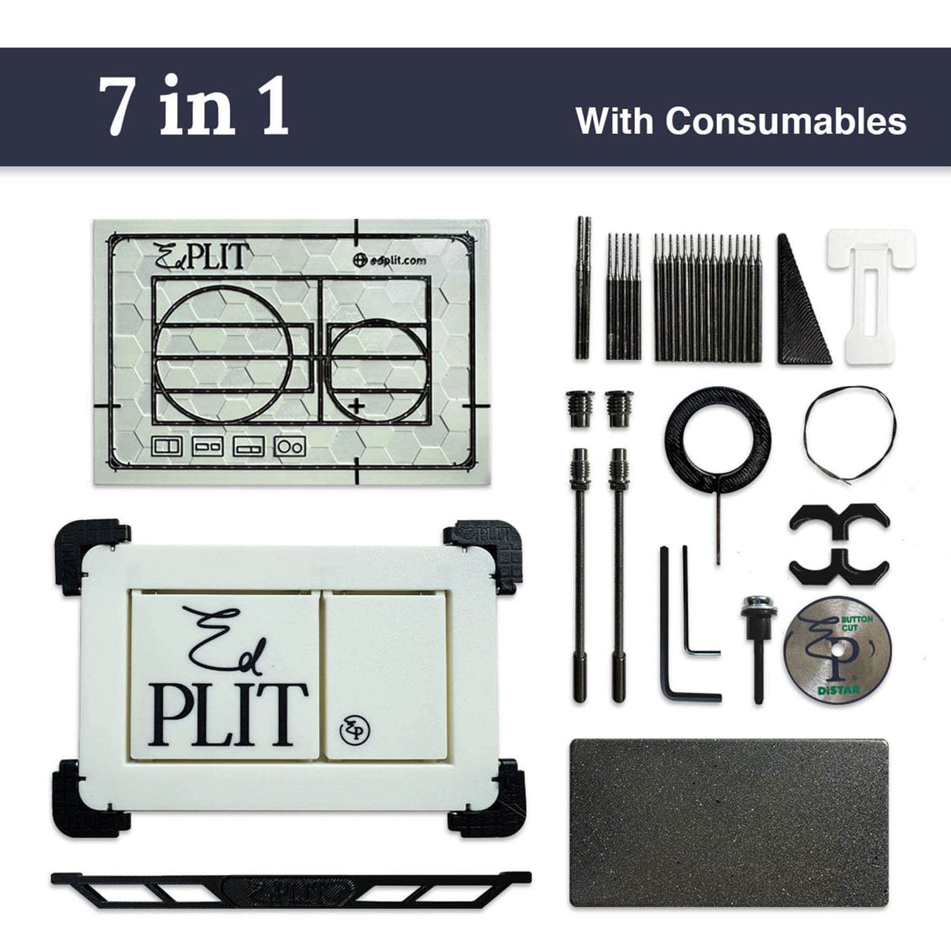 EDPLIT M1 7-in-1 flush plate kit with consumables
