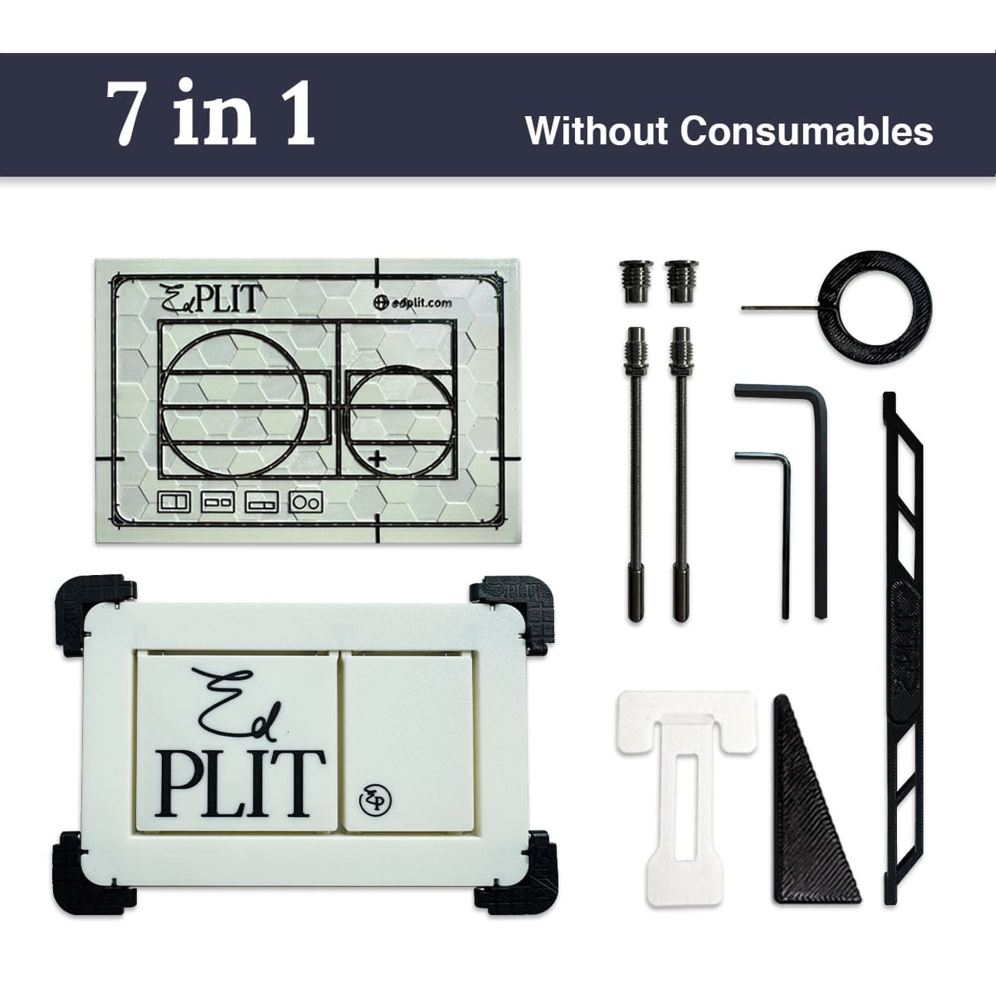 EDPLIT M1 7-in-1 flush plate kit without consumables