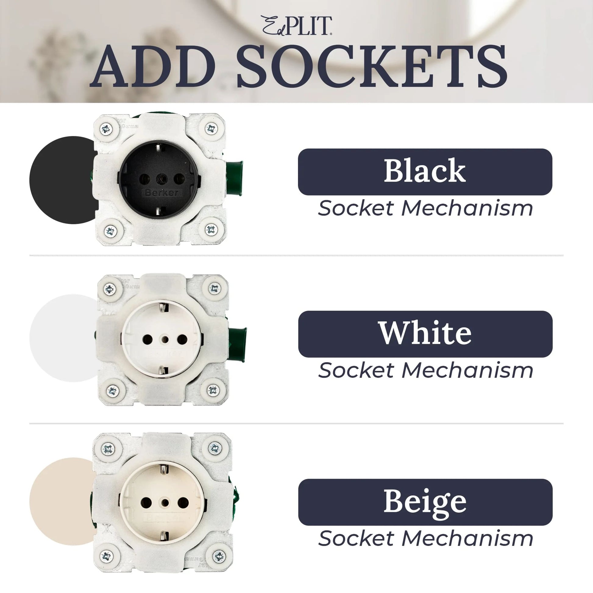 Invisible Socket Outlet & Light Switch for Tiled Walls | Edplit