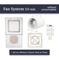 Hidden Exhaust Fan Mounting System Edplit - Compatible with Duct Fans 100/125/150 mm
