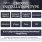 Practical installation stencil for concealed toilet flush button system, user-friendly setup tool.