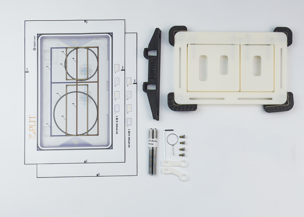 Hidden flush button Edplit Invisi Tile Touch  (without consumables)