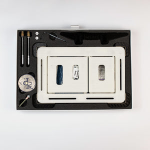 EDPLIT M3 flush button components for GROHE systems – includes mechanism, adjustment tools, and installation parts.