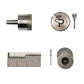 Tile cutting must-have: diamond disc, grinding wheel, burr set and Ø42 mm hole saw for socket installation