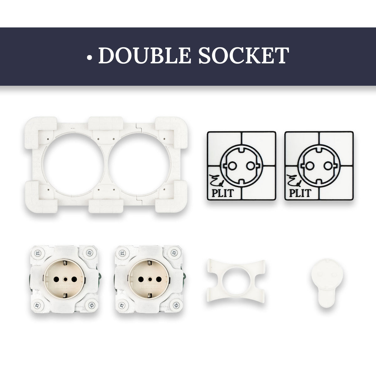 Invusibal Outlets Invisible Socket Outlet for Tiled Walls | Edplit