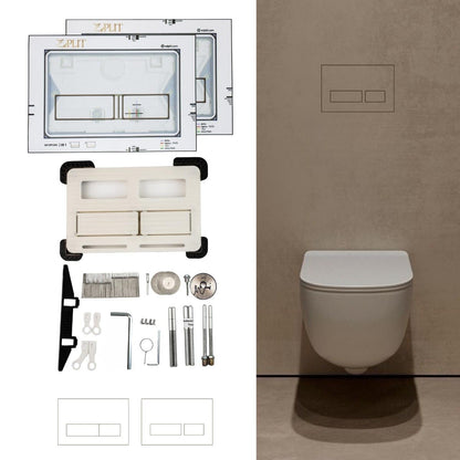 Bouton de chasse d'eau caché Edplit Invisi Tile Touch M2