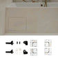 Edplit Universal Concealed Access Hatch components and adhesive template, without consumables.