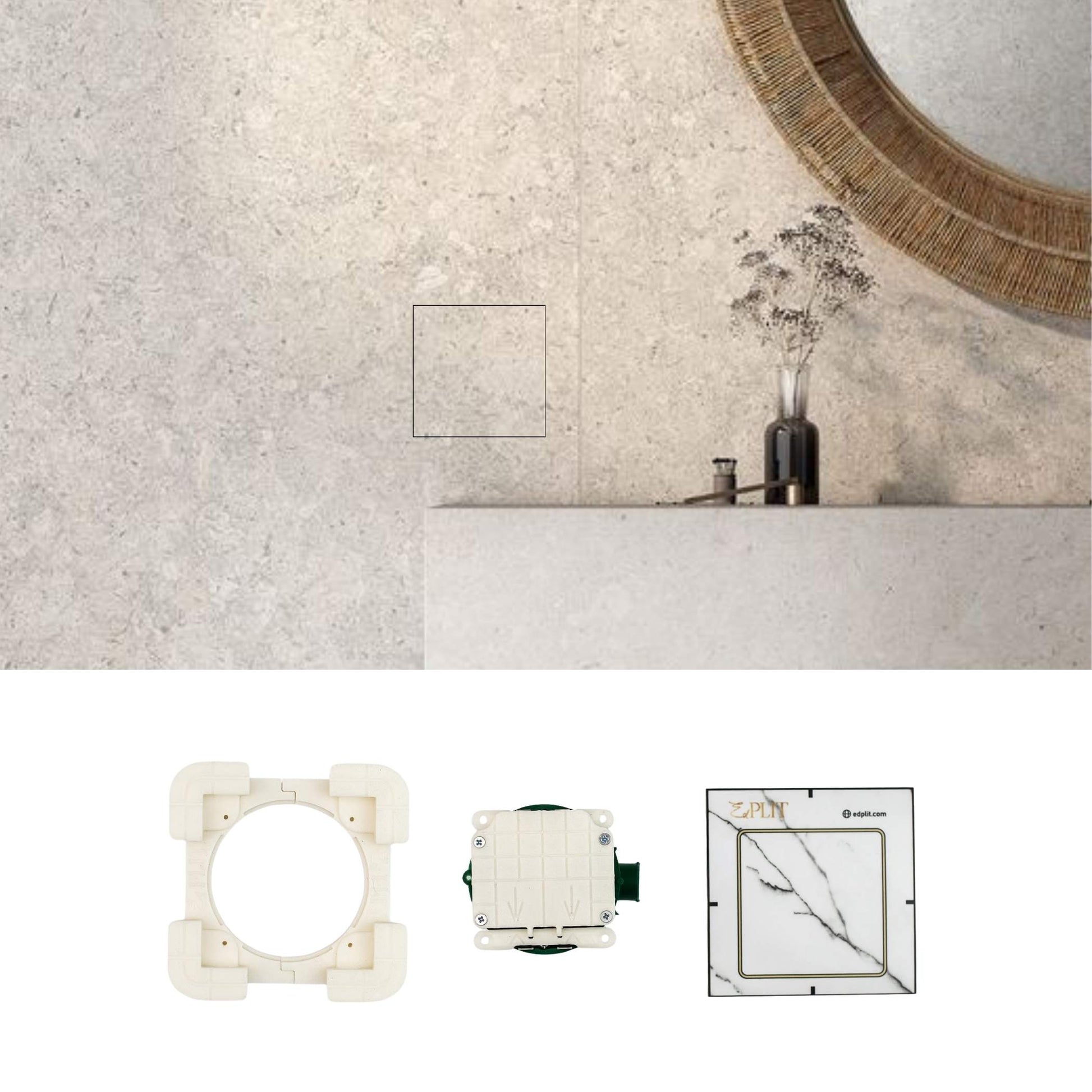  Concealed Edplit flush push switch for elegant interior