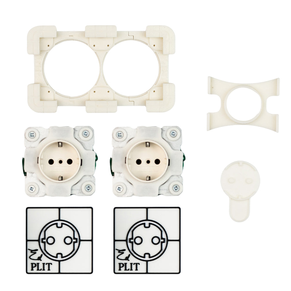 Module F Plug/outlet Hidden Power Outlet System Edplit - Type F Schuko Socket