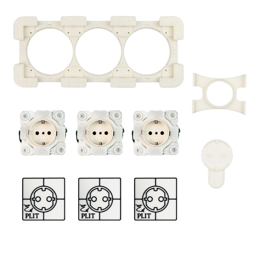Hidden Power Outlet System Edplit - Type F Schuko Socket