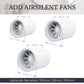 Hidden Exhaust Fan Mounting System Edplit - Compatible with Duct Fans 100/125/150 mm