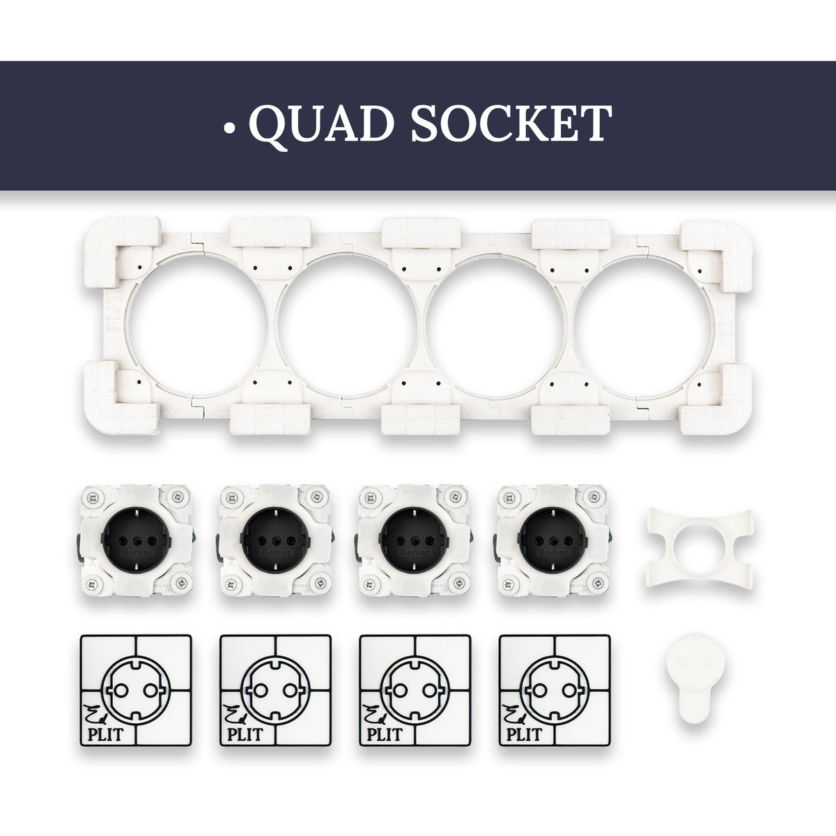 Invusibal Outlets Invisible Socket Outlet for Tiled Walls | Edplit