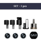 Set porta asciugamani a scomparsa (con chiusura a sfera)
