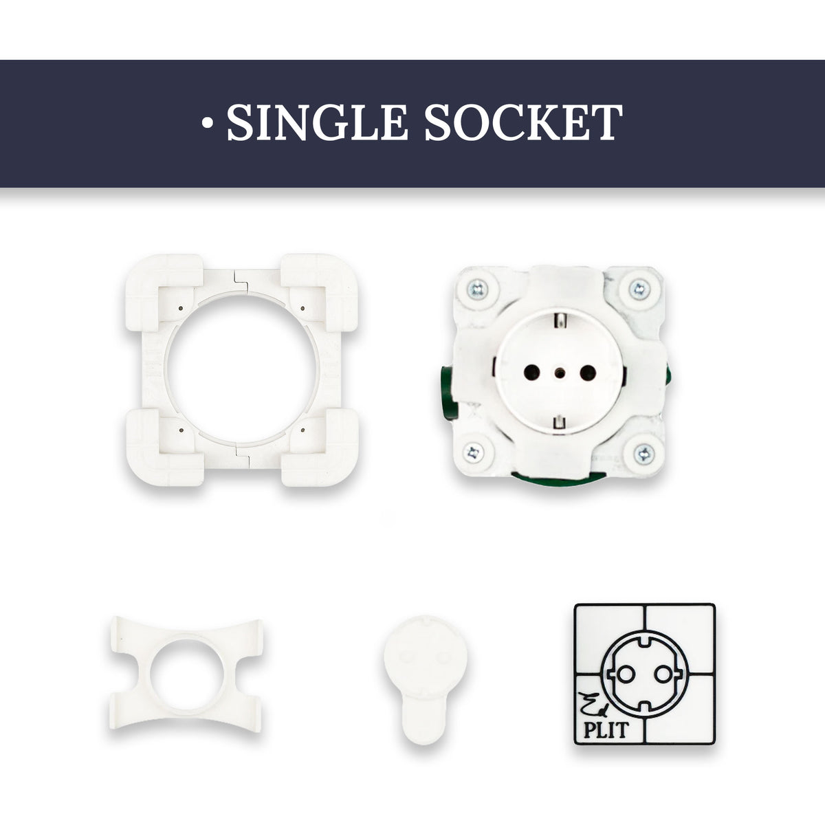 Invusibal Outlets Invisible Socket Outlet for Tiled Walls | Edplit