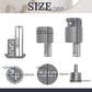 Set porta asciugamani a scomparsa (con chiusura a sfera)
