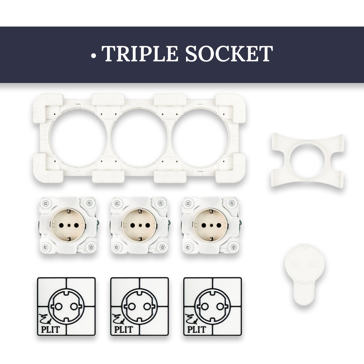 Invusibal Outlets Invisible Socket Outlet for Tiled Walls | Edplit