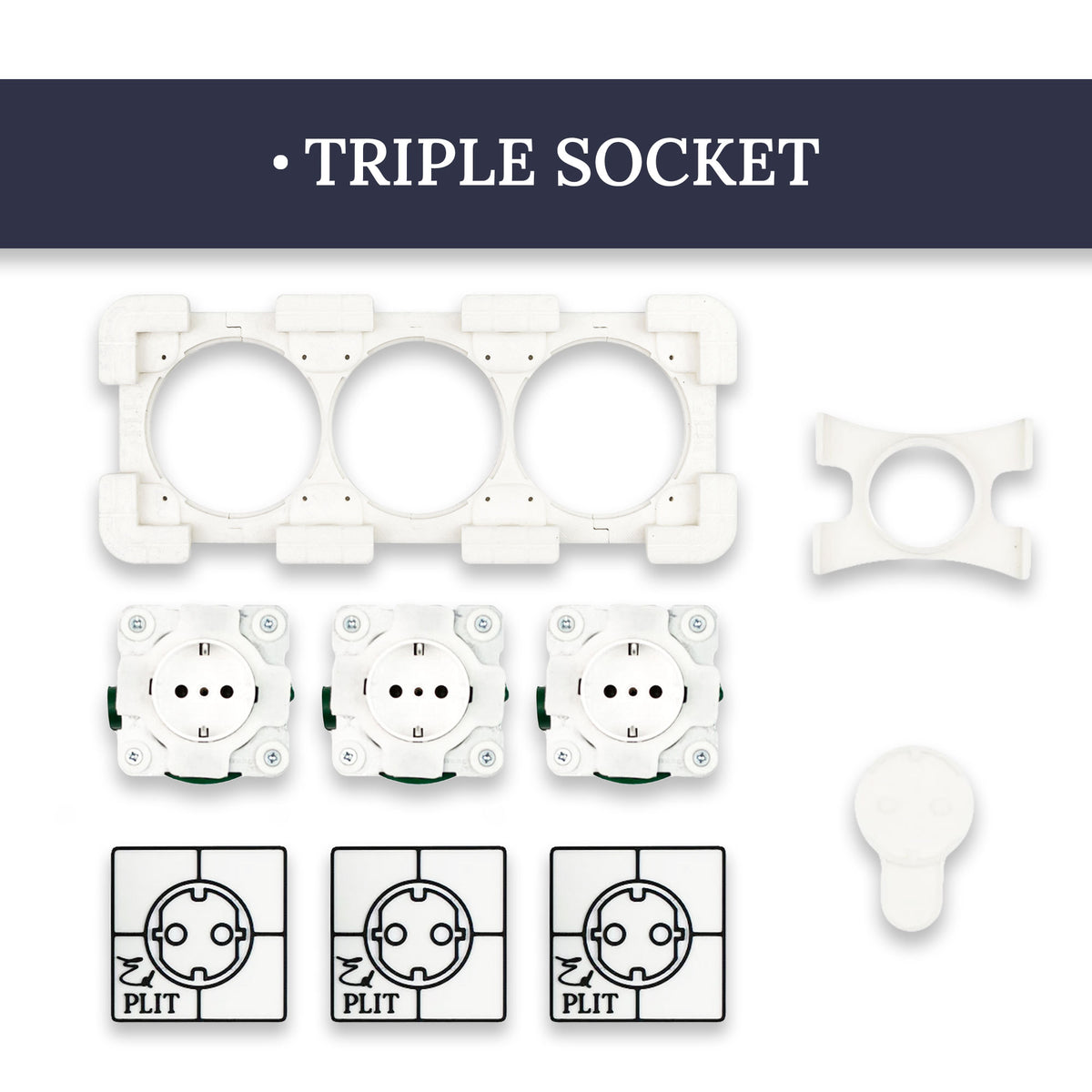 Invusibal Outlets Invisible Socket Outlet for Tiled Walls | Edplit