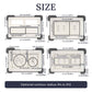 Installation template for hidden toilet flush button system, guide for easy concealed flush setup.