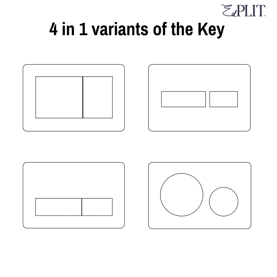 Hidden Flush Button Edplit Invisi Tile Touch