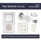Hidden Exhaust Fan Mounting System Edplit - Compatible with Duct Fans 100/125/150 mm