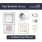 Hidden Exhaust Fan Mounting System Edplit - Compatible with Duct Fans 100/125/150 mm