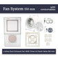Hidden Exhaust Fan Mounting System Edplit - Compatible with Duct Fans 100/125/150 mm