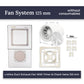 Hidden Exhaust Fan Mounting System Edplit - Compatible with Duct Fans 100/125/150 mm
