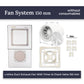 Hidden Exhaust Fan Mounting System Edplit - Compatible with Duct Fans 100/125/150 mm