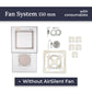 Hidden Exhaust Fan Mounting System Edplit - Compatible with Duct Fans 100/125/150 mm