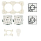 EDPLIT tile flush invisible socket outlet providing minimalist electrical access