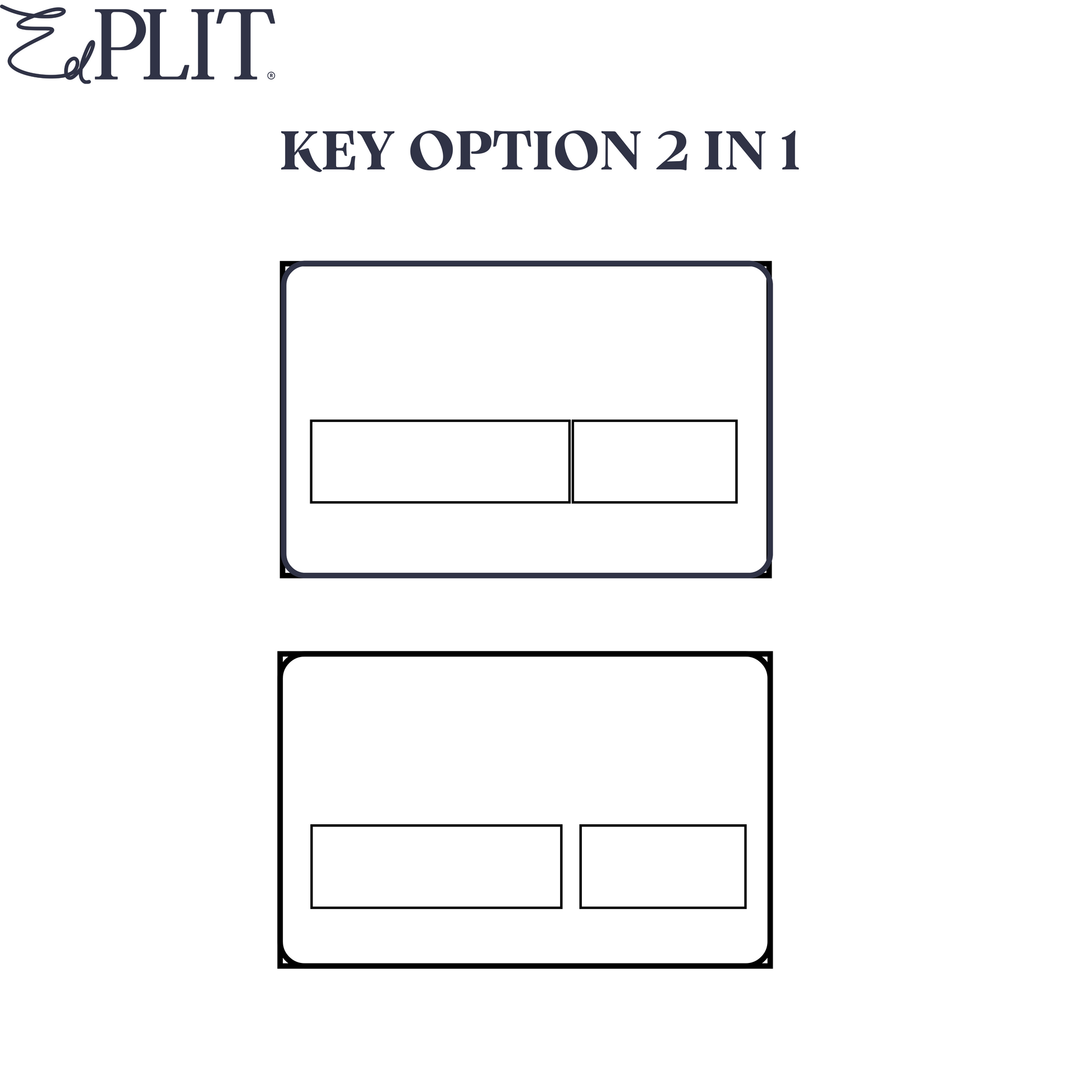 Hidden flush button Edplit Invisi Tile Touch M2